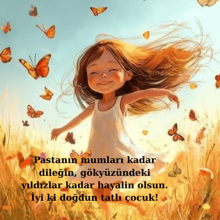 Çocuklara Doğum Günü Mesajları